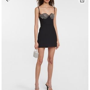 AREA CRYSTAL EMBELLISHED MINI DRESS